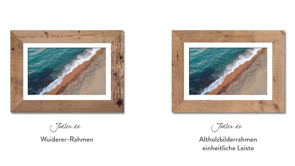 Wuiderer-Rahmen vs. einheitliche Leiste