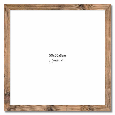 Altholzbilderrahmen 50x50|3cm