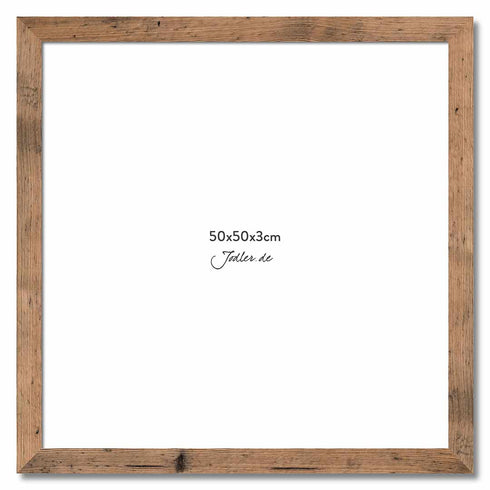 Altholzbilderrahmen 50x50|3cm
