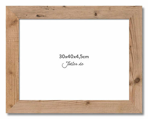 Altholzbilderrahmen 30x40|4,5cm