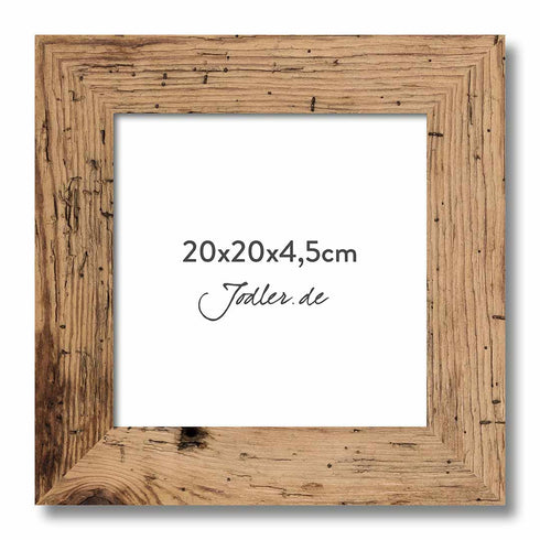 Altholzbilderrahmen 20x20|4,5cm